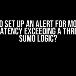 How to Set Up an Alert for Monthly Median Latency Exceeding a Threshold in Sumo Logic?