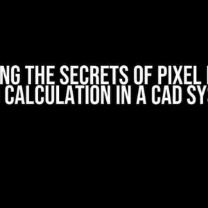 Unlocking the Secrets of Pixel Per Inch (PPI) Calculation in a CAD System